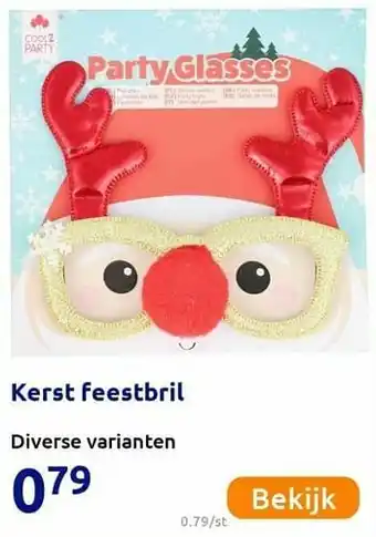 Action Kerst feestbril aanbieding