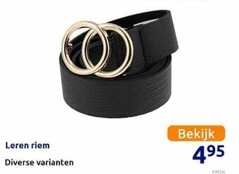 Leren riem