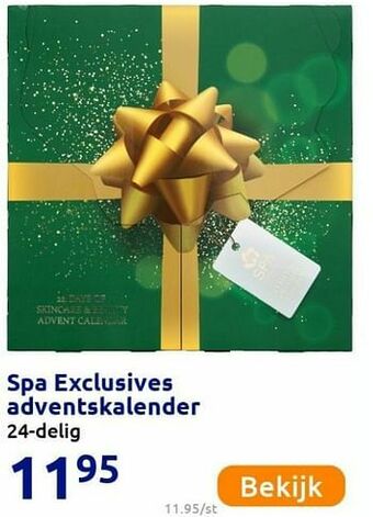 Spa exclusives adventskalender