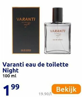 Action Varanti eau de toilette night aanbieding