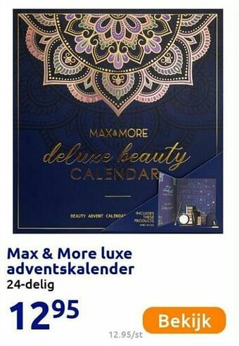 Action Max + more luxe adventskalender aanbieding