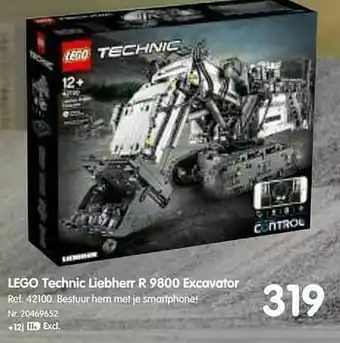 Lego technic liebherr r 9800 excavator
