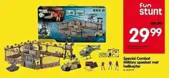 Special combat military speelset met helikopter