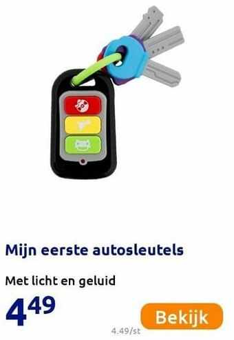 Action Mijn eerste autosleutels aanbieding
