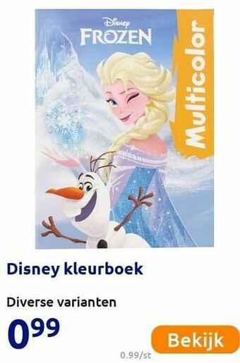 Action Disney kleurboek aanbieding