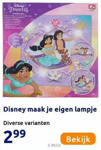 Action Disney maakje eigen lampje aanbieding