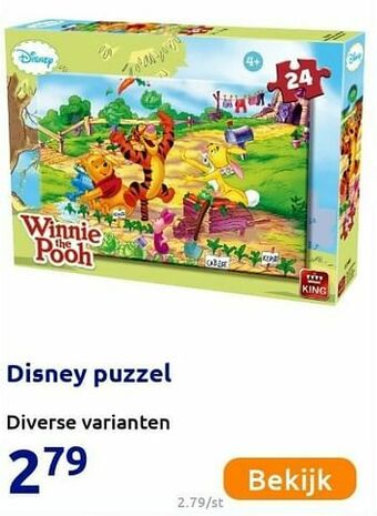 Action Disney puzzel aanbieding