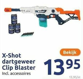 Action X-shot dartgeweer clip blaster aanbieding