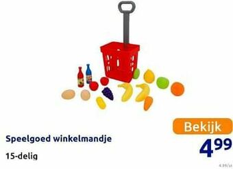 Action Speelgoed winkelmandje aanbieding