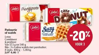 Delhaize Patisserie of wafels aanbieding