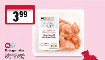 Delhaize Roze garnalen aanbieding