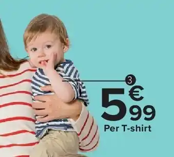 Carrefour T-shirt voor baby's aanbieding