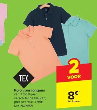 Carrefour Polo voor jongens aanbieding