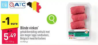 ALDI Blinde vinken 4 x 125g aanbieding