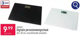 ALDI AMBIANO Digitale personenweegschaal aanbieding