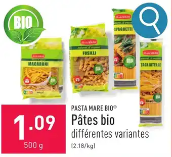 ALDI PASTA MARE BIO Pâtes bio 500g aanbieding