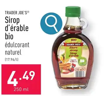 ALDI TRADER JOE'S Sirop d'érable bio 250ml aanbieding