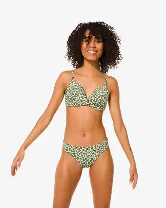 HEMA HEMA Dames Beugelloze Bikinitop Legergroen (legergroen) aanbieding