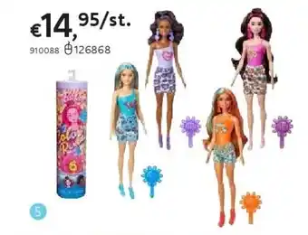 Dreamland MATTEL SPEELSET BARBIE COLOR REVEAL RAINBOW GROOVY SERIES aanbieding