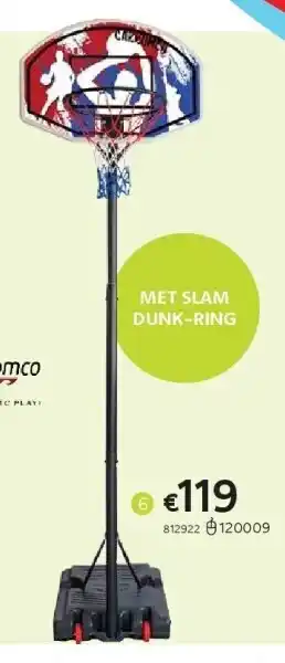 Dreamland CARROMCO BASKETBALBORD OP VOET SLAM DUNK XL aanbieding