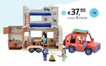 Dreamland SPEELSET BLUEY AUTO EN KAMPER aanbieding