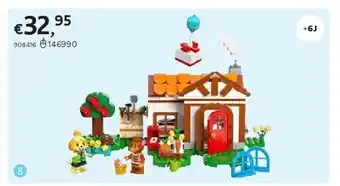 Dreamland LEGO ANIMAL CROSSING ISABELLE OP VISITE 77049 aanbieding