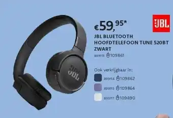 Dreamland JBL BLUETOOTH HOOFDTELEFOON TUNE 520BT ZWART aanbieding