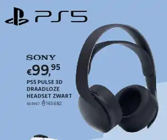 Dreamland PS5 PULSE 3D DRAADLOZE HEADSET ZWART aanbieding