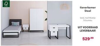 Baby & Tiener Tienerkamer steel aanbieding