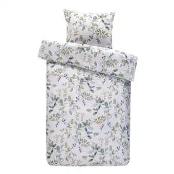 Leen Bakker Royal dekbedovertrek Carlijn botanisch - wit - 140x200/220 cm aanbieding