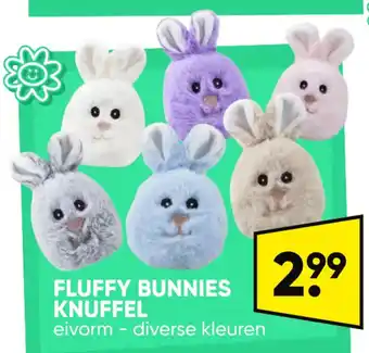 Big Bazar FLUFFY BUNNIES KNUFFEL aanbieding