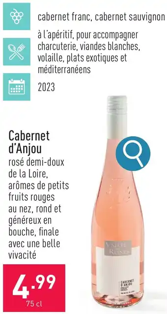 ALDI Cabernet d'Anjou 75 cl aanbieding