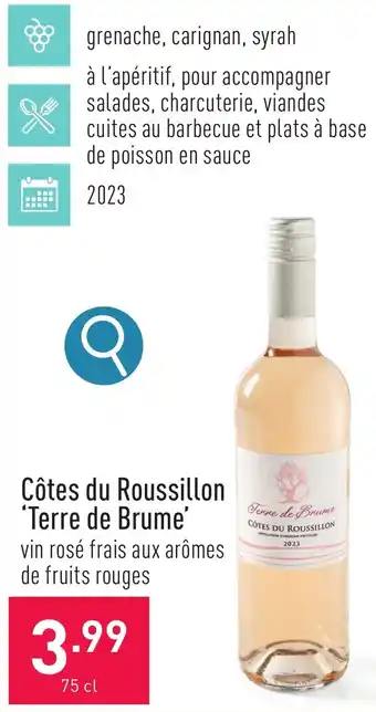 ALDI Côtes du Roussillon 'Terre de Brume' 75 cl aanbieding