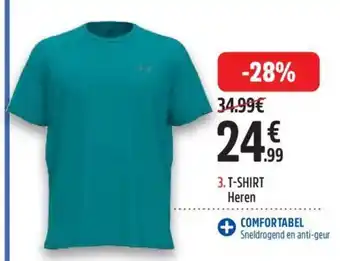 Intersport UNDER ARMOUR T-SHIRT Heren aanbieding