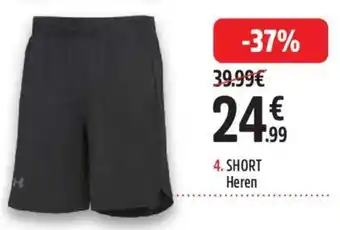 Intersport UNDER ARMOUR SHORT Heren aanbieding