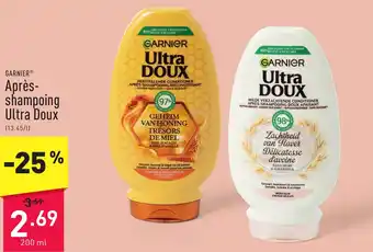 ALDI GARNIER Après Shampoing Ultra Doux 200ml aanbieding