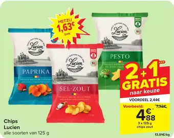 Carrefour Market Chips Lucien aanbieding