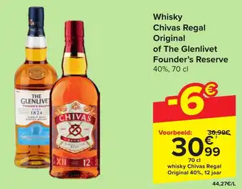 Whisky Chivas Regal Original of The Glenlivet Founder's Reserve 40%, 70 cl