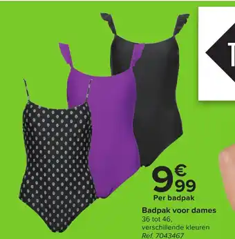 Carrefour Badpak voor dames aanbieding