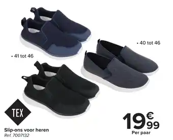 Carrefour Slip-ons voor heren aanbieding