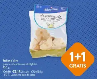 OKay Italiano Vero pizza croccantina met olijfolie 150 g aanbieding