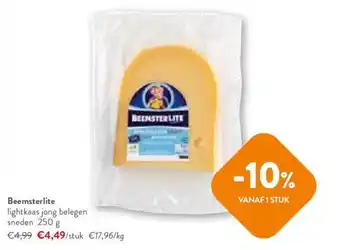 OKay Beemsterlite lightkaas jong belegen sneden 250 g aanbieding