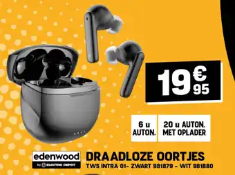 Electro Depot DRAADLOZE OORTJES aanbieding