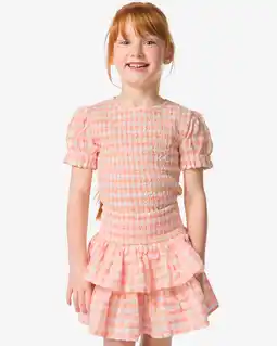 HEMA HEMA Kinder Strokenrok Perzik (perzik) aanbieding