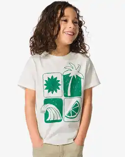 HEMA HEMA Kinder T-shirt Palmbomen - 2 Stuks Groen (groen) aanbieding