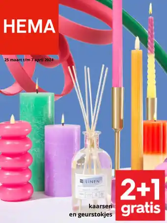 HEMA kaarsen en geurstokjes aanbieding