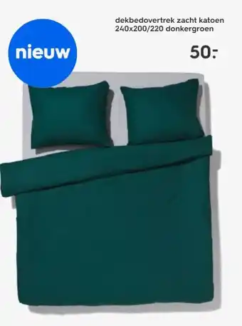 HEMA dekbedovertrek zacht katoen aanbieding