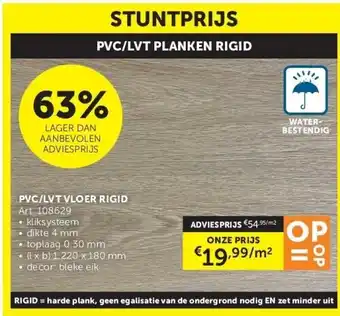 Zelfbouwmarkt PVC/LVT VLOER RIGID aanbieding