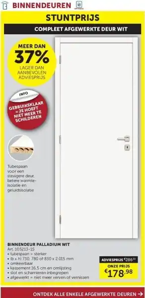 BINNENDEUR PALLADIUM WIT