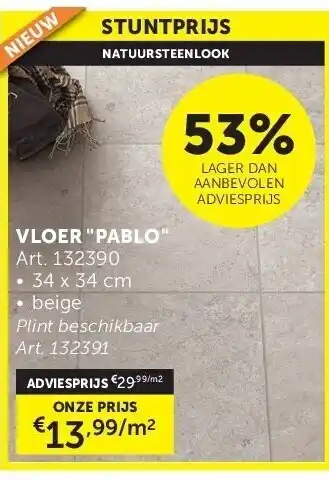 Zelfbouwmarkt VLOER PABLO aanbieding